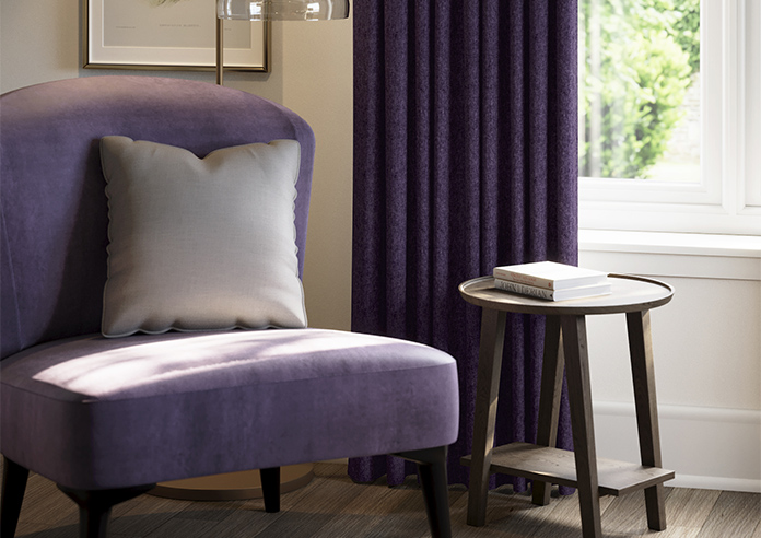 Harris, Midnight Plum - Made to Measure Curtains - Image 5